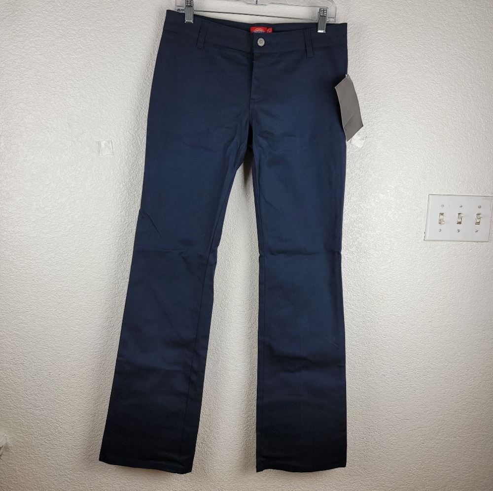 Girl Juniors' Worker DickiesBootcut Pants - Navy Blue Size 9 (N882)